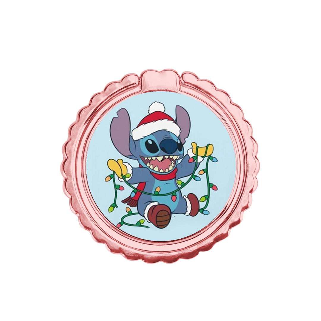Santa Stich - Μεταλλικό Δαχτυλίδι Κινητού