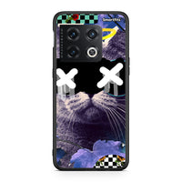 Thumbnail for OnePlus 10 Pro Cat Collage θήκη από τη Smartfits με σχέδιο στο πίσω μέρος και μαύρο περίβλημα | Smartphone case with colorful back and black bezels by Smartfits