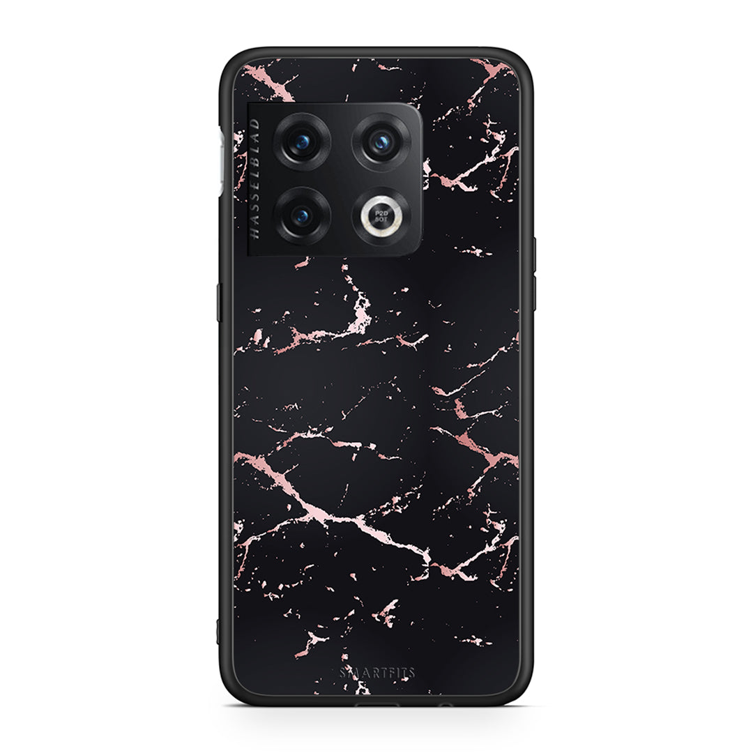 4 - OnePlus 10 Pro Black Rosegold Marble case, cover, bumper
