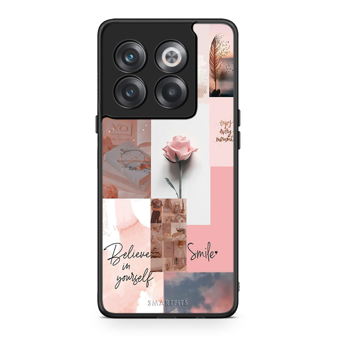 OnePlus 10T Aesthetic Collage θήκη από τη Smartfits με σχέδιο στο πίσω μέρος και μαύρο περίβλημα | Smartphone case with colorful back and black bezels by Smartfits