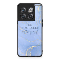 Thumbnail for OnePlus 10T Be Yourself θήκη από τη Smartfits με σχέδιο στο πίσω μέρος και μαύρο περίβλημα | Smartphone case with colorful back and black bezels by Smartfits