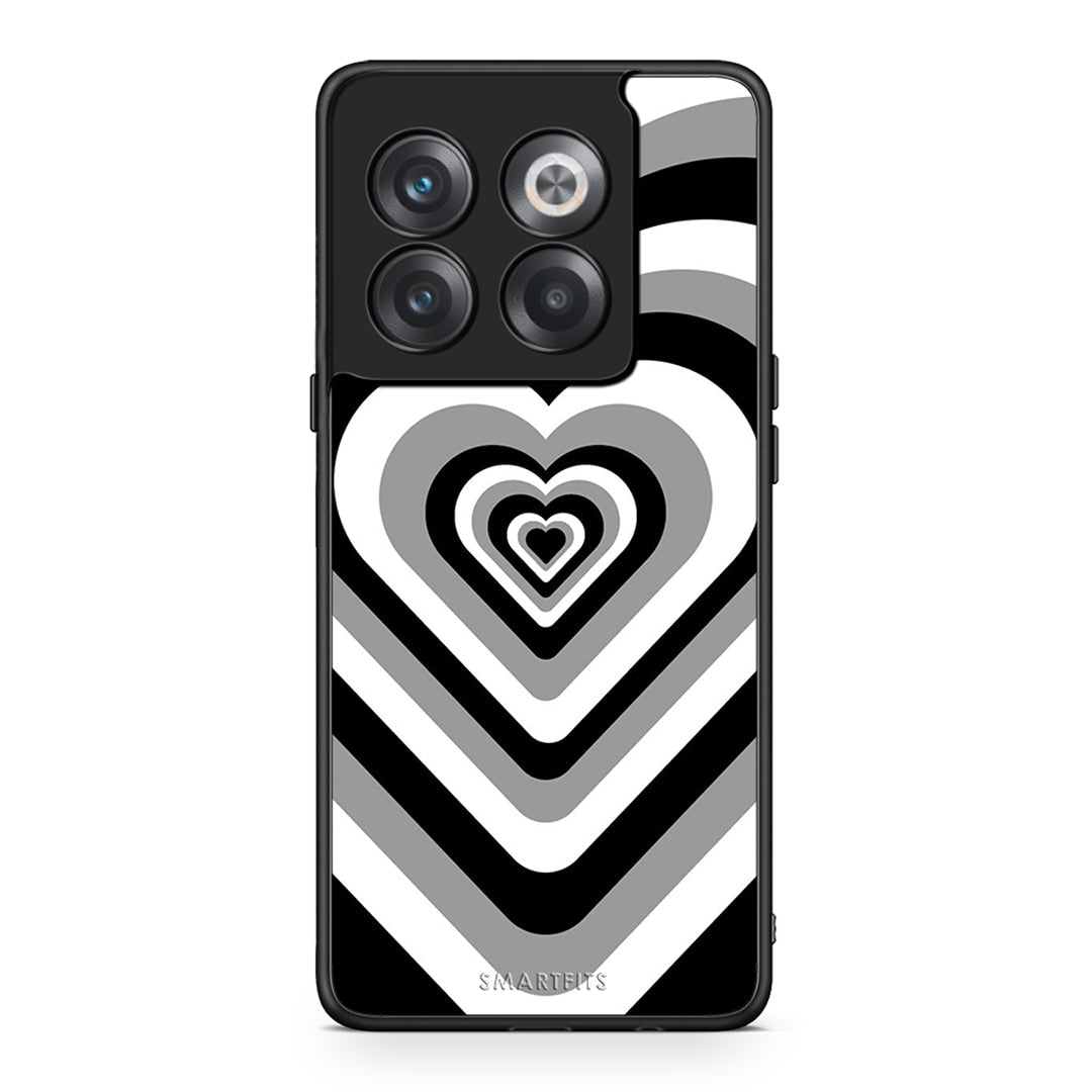 OnePlus 10T Black Hearts θήκη από τη Smartfits με σχέδιο στο πίσω μέρος και μαύρο περίβλημα | Smartphone case with colorful back and black bezels by Smartfits