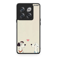 Thumbnail for OnePlus 10T Dalmatians Love θήκη από τη Smartfits με σχέδιο στο πίσω μέρος και μαύρο περίβλημα | Smartphone case with colorful back and black bezels by Smartfits