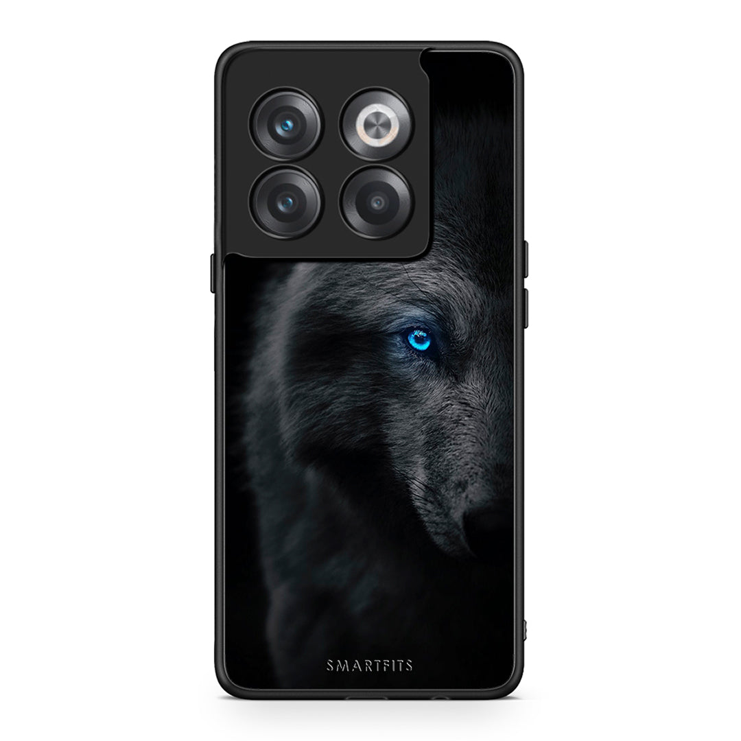 OnePlus 10T Dark Wolf θήκη από τη Smartfits με σχέδιο στο πίσω μέρος και μαύρο περίβλημα | Smartphone case with colorful back and black bezels by Smartfits