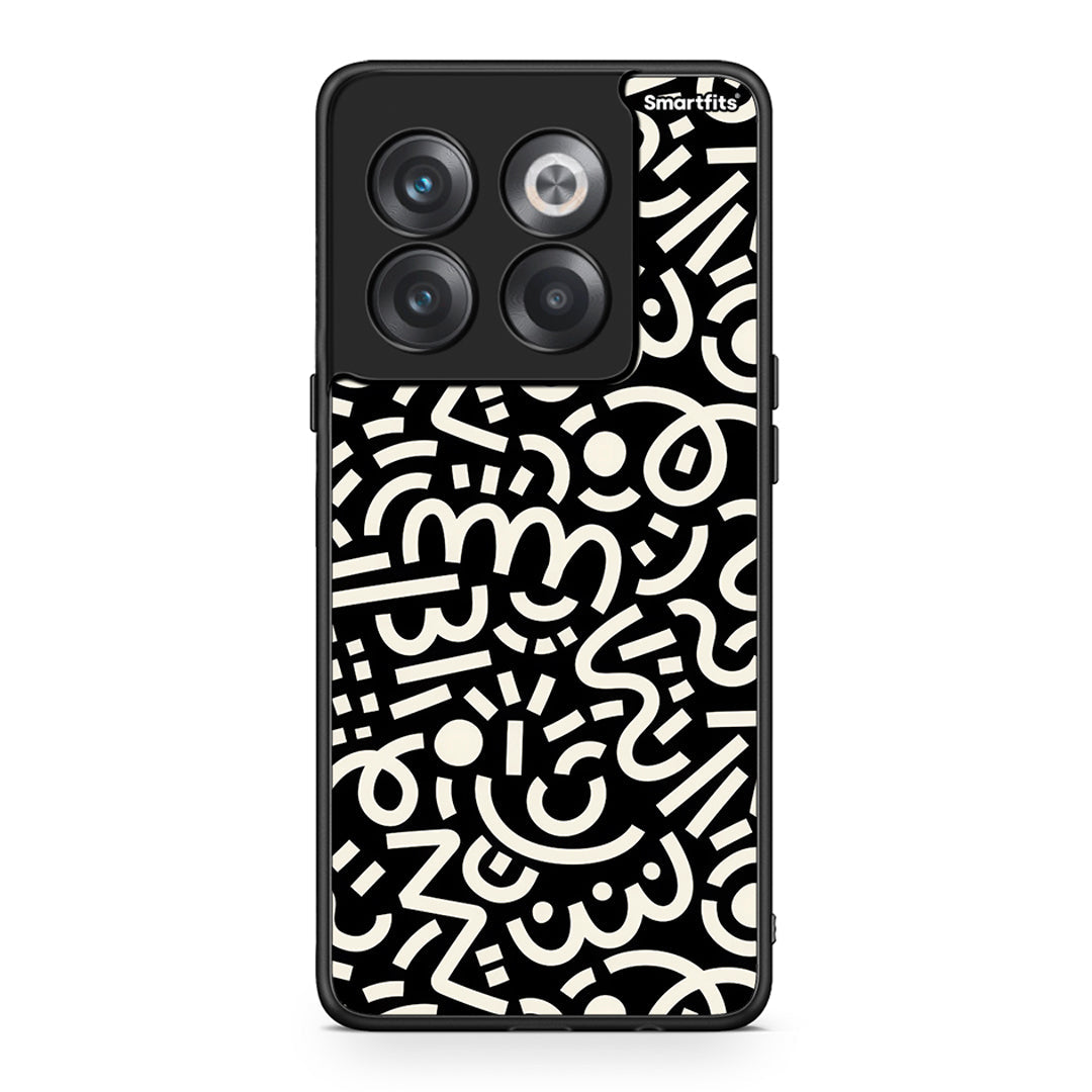 OnePlus 10T Doodle Art θήκη από τη Smartfits με σχέδιο στο πίσω μέρος και μαύρο περίβλημα | Smartphone case with colorful back and black bezels by Smartfits