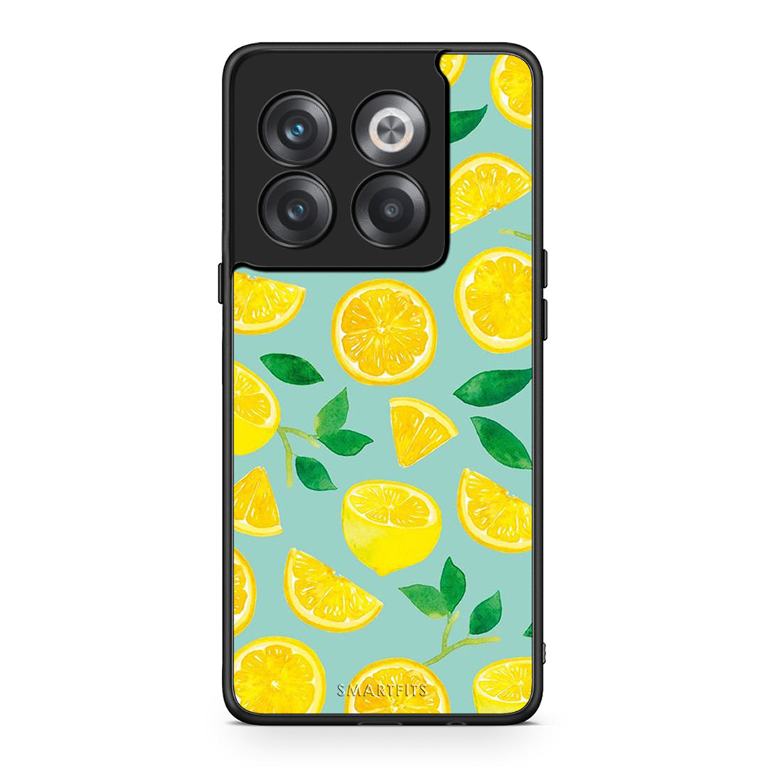 OnePlus 10T Lemons θήκη από τη Smartfits με σχέδιο στο πίσω μέρος και μαύρο περίβλημα | Smartphone case with colorful back and black bezels by Smartfits