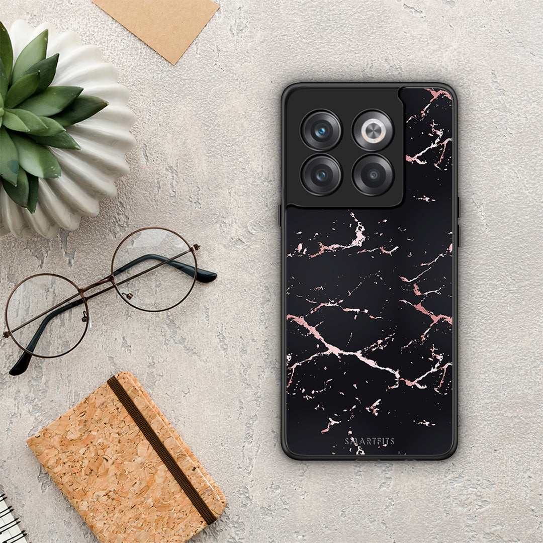 Marble Black Rosegold - OnePlus 10T θήκη