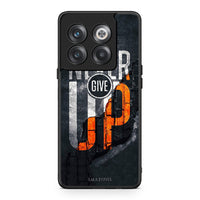 Thumbnail for OnePlus 10T Never Give Up Θήκη Αγίου Βαλεντίνου από τη Smartfits με σχέδιο στο πίσω μέρος και μαύρο περίβλημα | Smartphone case with colorful back and black bezels by Smartfits