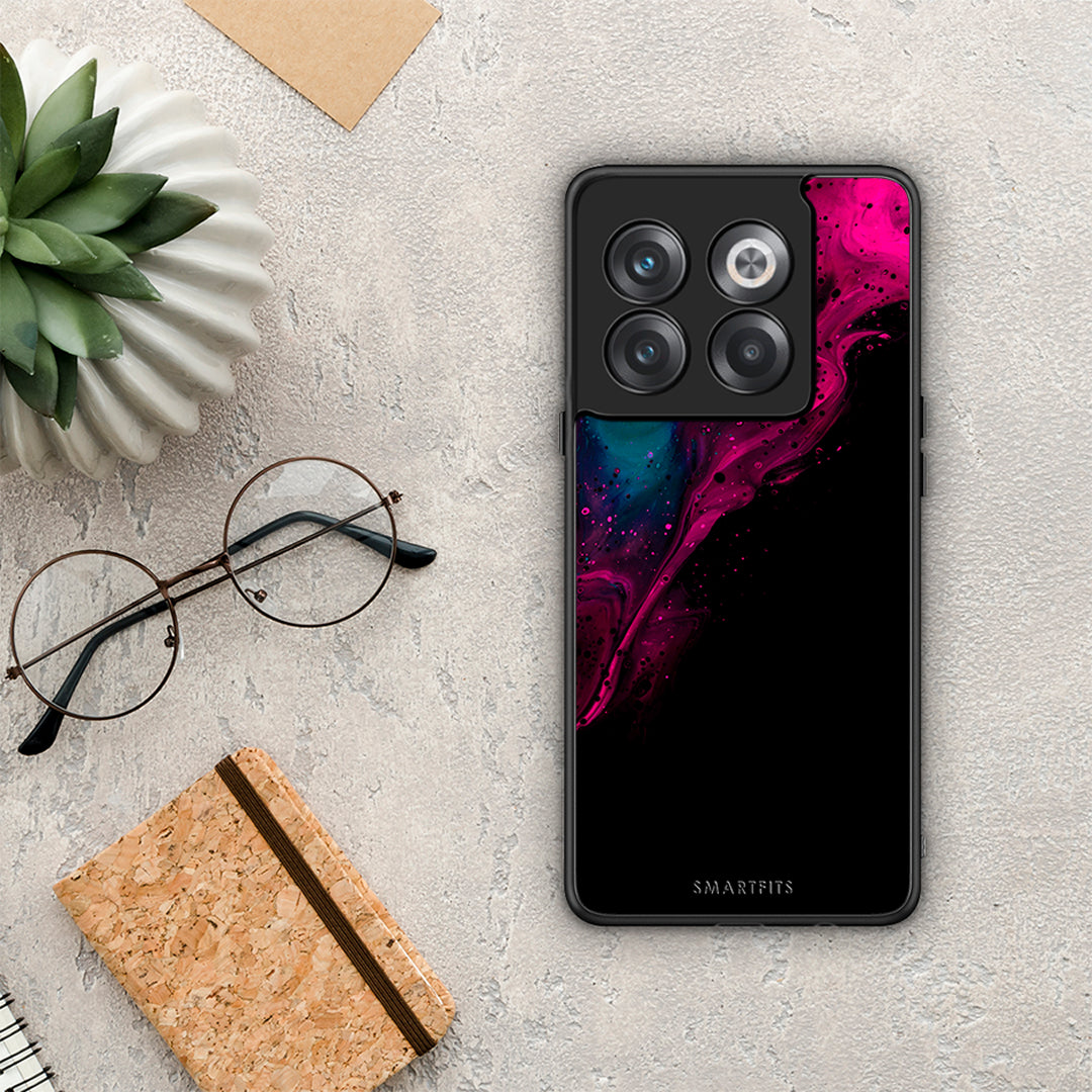 Watercolor Pink Black - OnePlus 10T θήκη