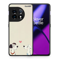 Thumbnail for Θήκη OnePlus 11R / ACE 2 5G Dalmatians Love από τη Smartfits με σχέδιο στο πίσω μέρος και μαύρο περίβλημα | OnePlus 11R / ACE 2 5G Dalmatians Love Case with Colorful Back and Black Bezels
