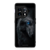 Thumbnail for Θήκη OnePlus 11R / ACE 2 5G Dark Wolf από τη Smartfits με σχέδιο στο πίσω μέρος και μαύρο περίβλημα | OnePlus 11R / ACE 2 5G Dark Wolf Case with Colorful Back and Black Bezels