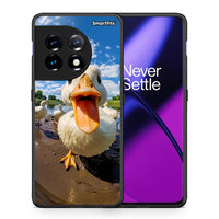 Thumbnail for Θήκη OnePlus 11R / ACE 2 5G Duck Face από τη Smartfits με σχέδιο στο πίσω μέρος και μαύρο περίβλημα | OnePlus 11R / ACE 2 5G Duck Face Case with Colorful Back and Black Bezels