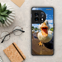 Thumbnail for Θήκη OnePlus 11R / ACE 2 5G Duck Face από τη Smartfits με σχέδιο στο πίσω μέρος και μαύρο περίβλημα | OnePlus 11R / ACE 2 5G Duck Face Case with Colorful Back and Black Bezels