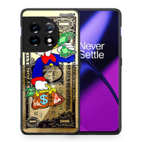 Thumbnail for Θήκη OnePlus 11 5G Duck Money από τη Smartfits με σχέδιο στο πίσω μέρος και μαύρο περίβλημα | OnePlus 11 5G Duck Money Case with Colorful Back and Black Bezels