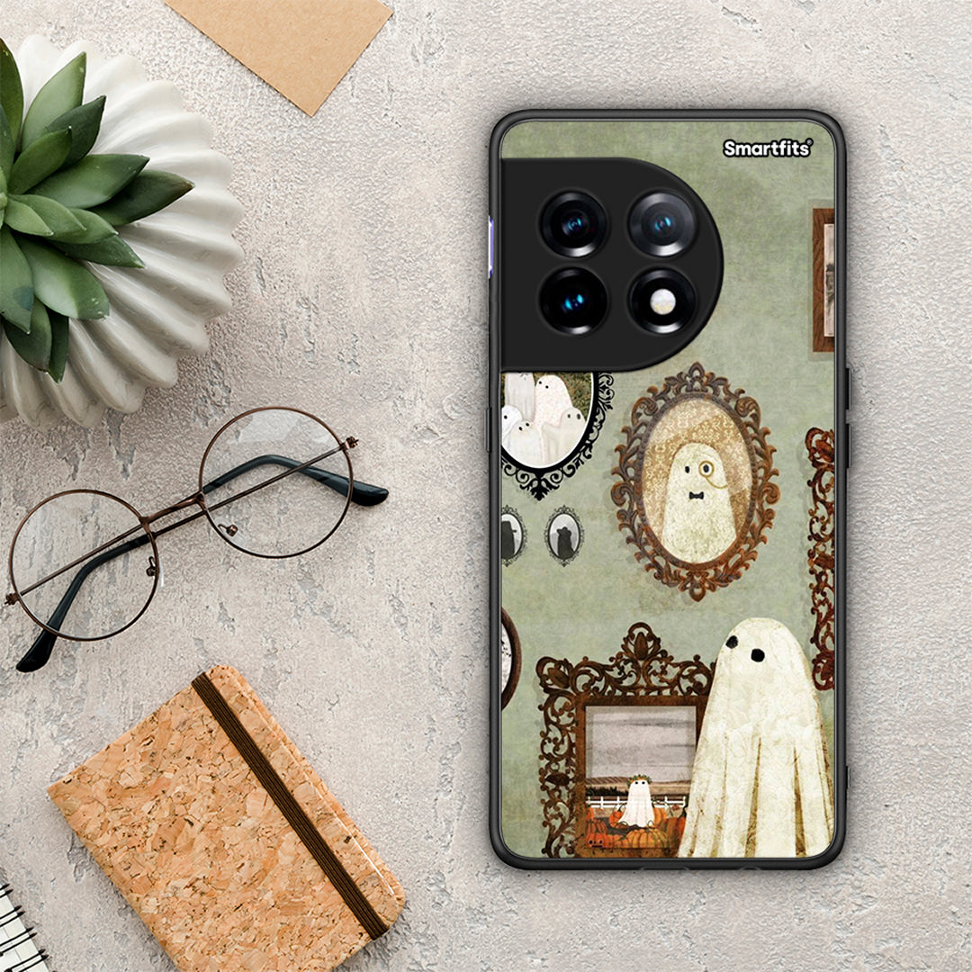 Θήκη OnePlus 11R / ACE 2 5G Halloween Ghost Season από τη Smartfits με σχέδιο στο πίσω μέρος και μαύρο περίβλημα | OnePlus 11R / ACE 2 5G Halloween Ghost Season Case with Colorful Back and Black Bezels
