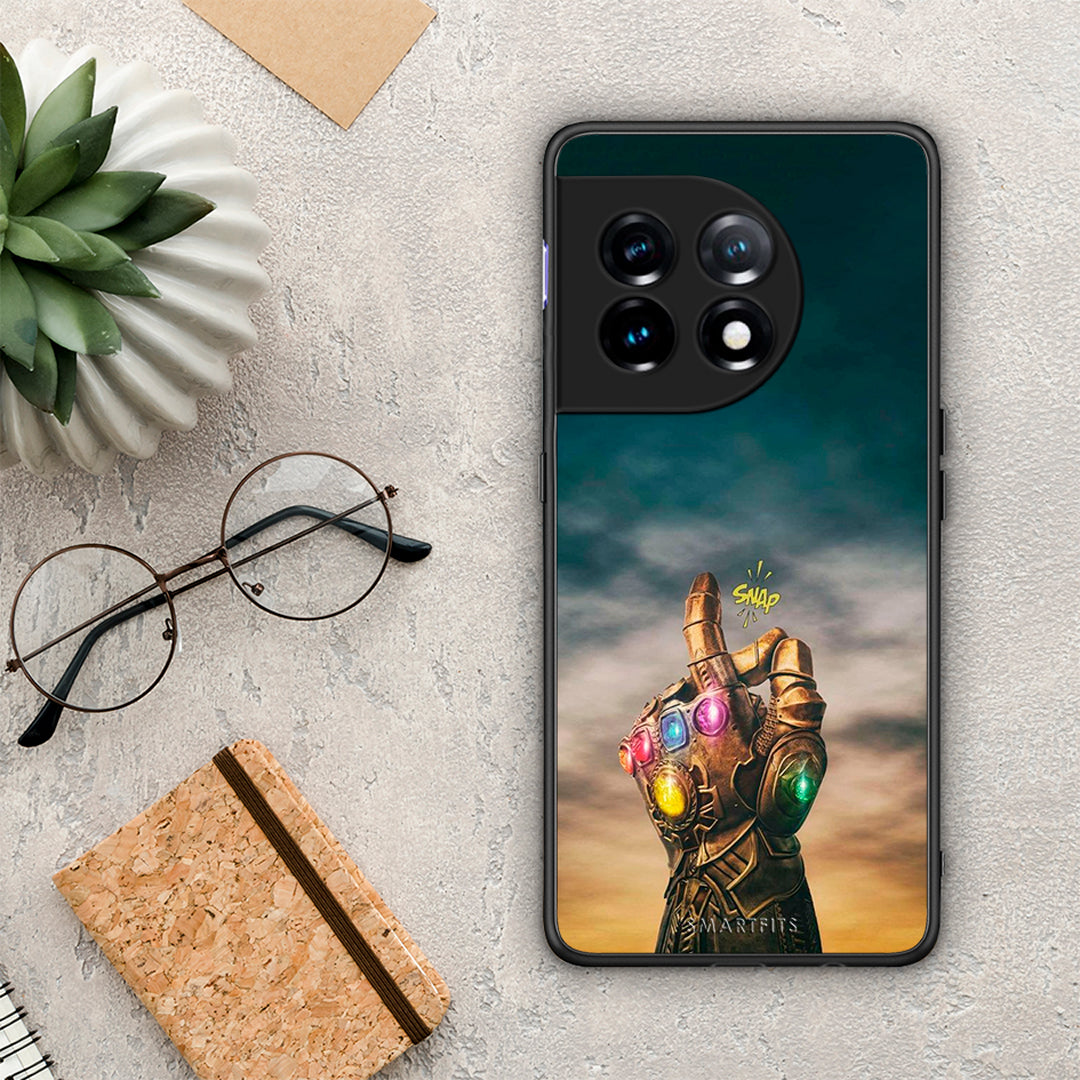 Θήκη OnePlus 11 5G Infinity Snap από τη Smartfits με σχέδιο στο πίσω μέρος και μαύρο περίβλημα | OnePlus 11 5G Infinity Snap Case with Colorful Back and Black Bezels