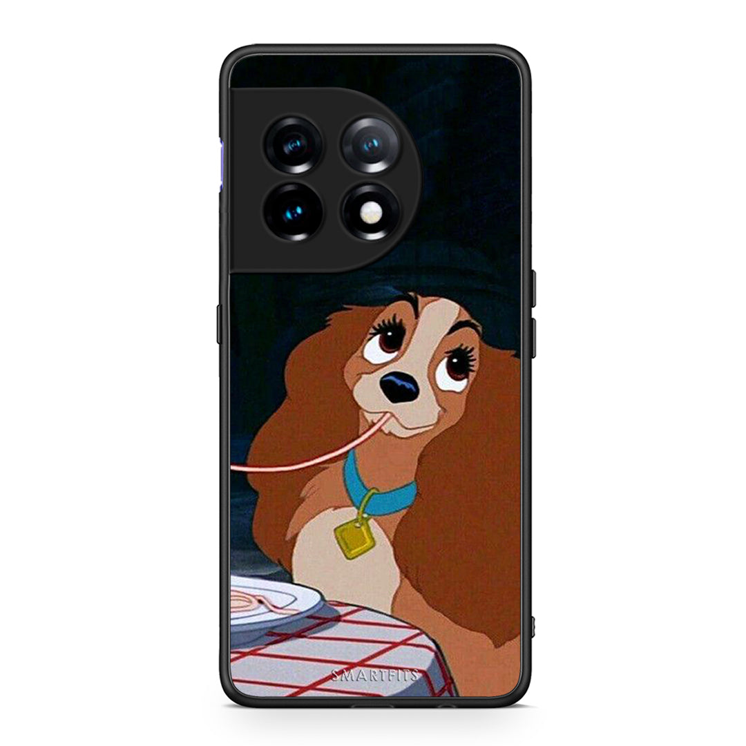 Θήκη OnePlus 11R / ACE 2 5G Lady And Tramp 2 από τη Smartfits με σχέδιο στο πίσω μέρος και μαύρο περίβλημα | OnePlus 11R / ACE 2 5G Lady And Tramp 2 Case with Colorful Back and Black Bezels