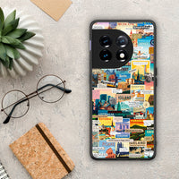 Thumbnail for Θήκη OnePlus 11R / ACE 2 5G Live To Travel από τη Smartfits με σχέδιο στο πίσω μέρος και μαύρο περίβλημα | OnePlus 11R / ACE 2 5G Live To Travel Case with Colorful Back and Black Bezels