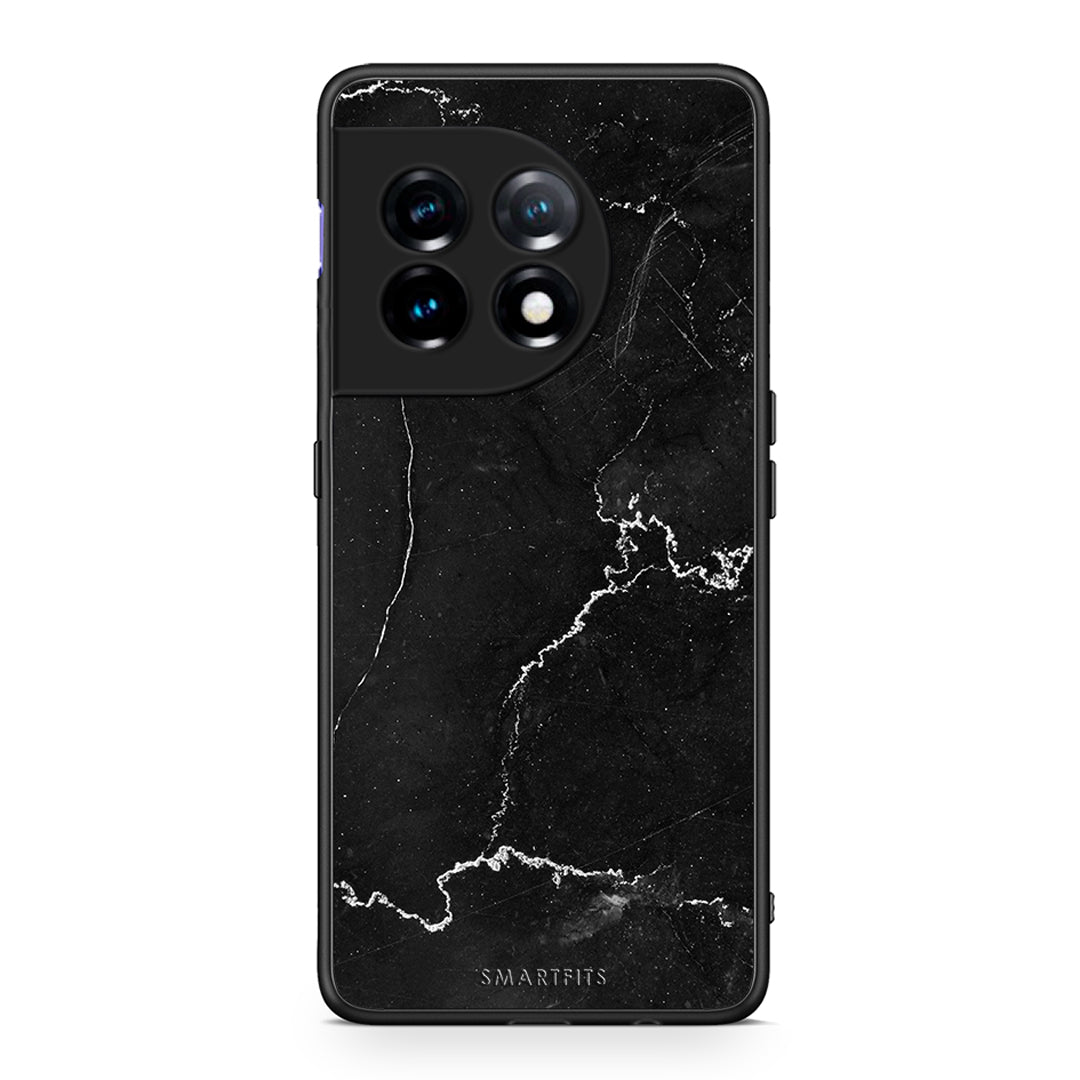 Θήκη OnePlus 11 5G Marble Black από τη Smartfits με σχέδιο στο πίσω μέρος και μαύρο περίβλημα | OnePlus 11 5G Marble Black Case with Colorful Back and Black Bezels