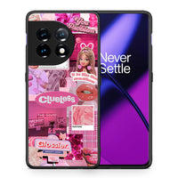 Thumbnail for Θήκη OnePlus 11R / ACE 2 5G Pink Love από τη Smartfits με σχέδιο στο πίσω μέρος και μαύρο περίβλημα | OnePlus 11R / ACE 2 5G Pink Love Case with Colorful Back and Black Bezels
