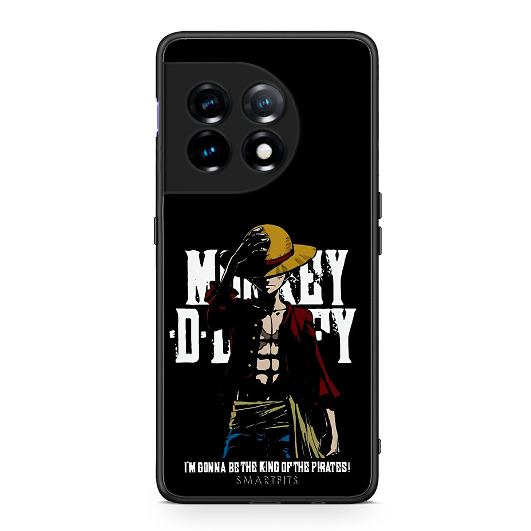 Θήκη OnePlus 11 5G Pirate King από τη Smartfits με σχέδιο στο πίσω μέρος και μαύρο περίβλημα | OnePlus 11 5G Pirate King Case with Colorful Back and Black Bezels