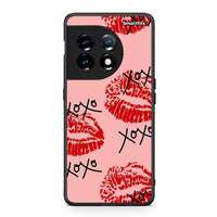 Thumbnail for Θήκη OnePlus 11R / ACE 2 5G XOXO Lips από τη Smartfits με σχέδιο στο πίσω μέρος και μαύρο περίβλημα | OnePlus 11R / ACE 2 5G XOXO Lips Case with Colorful Back and Black Bezels