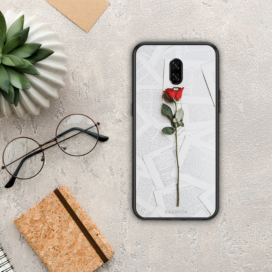 Red Rose - OnePlus 6T θήκη