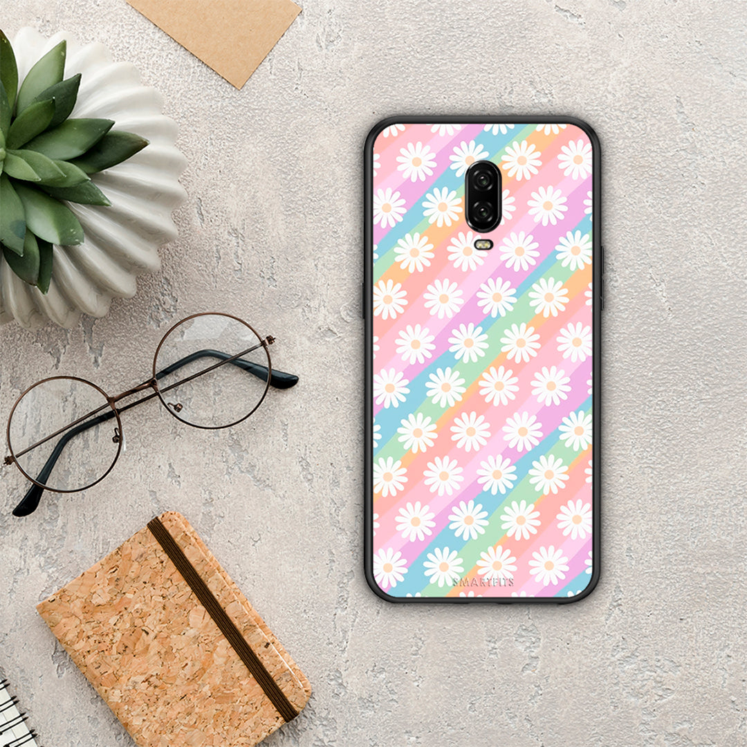 White Daisies - OnePlus 6T θήκη