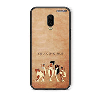 Thumbnail for OnePlus 6T You Go Girl θήκη από τη Smartfits με σχέδιο στο πίσω μέρος και μαύρο περίβλημα | Smartphone case with colorful back and black bezels by Smartfits