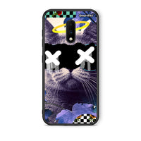 Thumbnail for OnePlus 7 Cat Collage θήκη από τη Smartfits με σχέδιο στο πίσω μέρος και μαύρο περίβλημα | Smartphone case with colorful back and black bezels by Smartfits