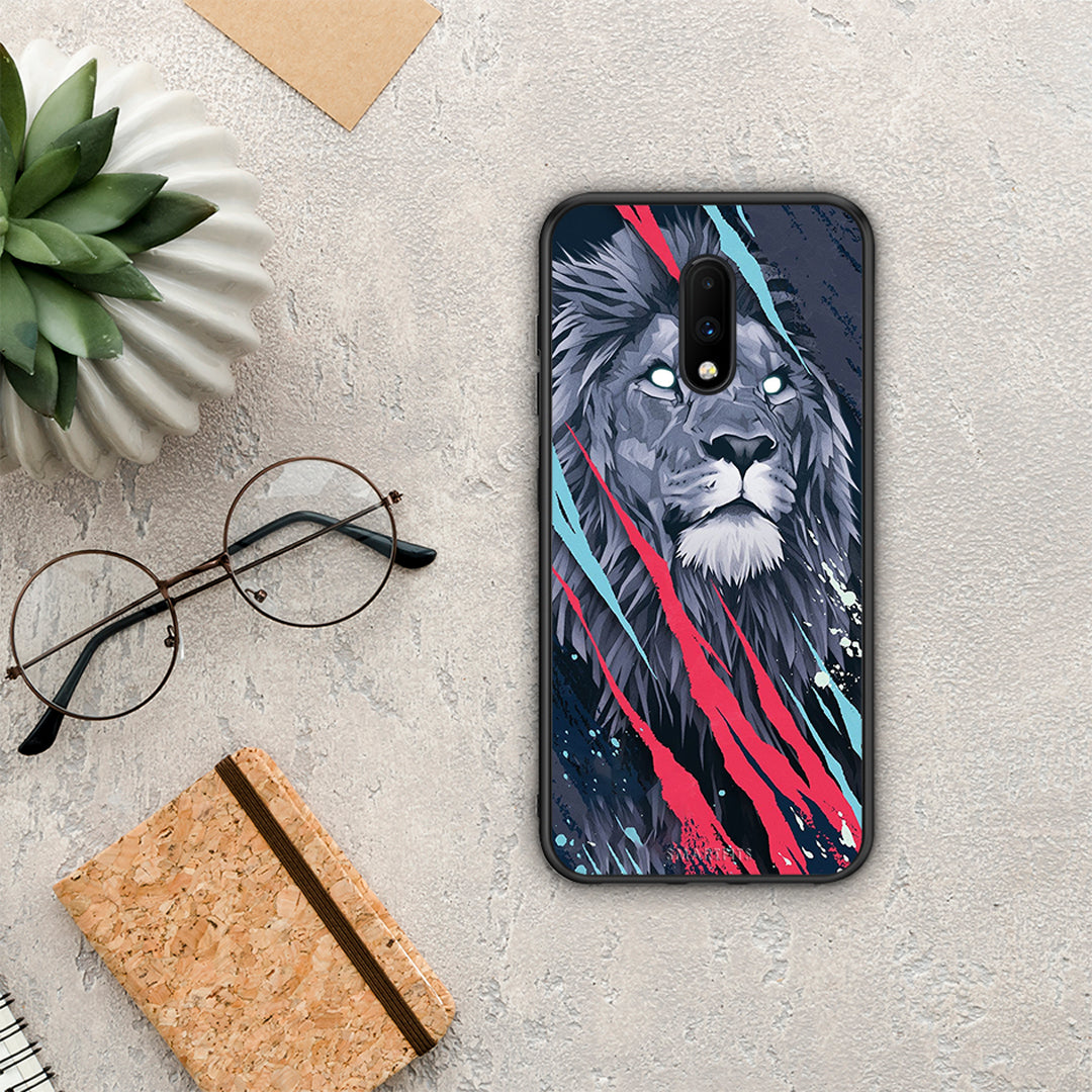 PopArt Lion Designer - OnePlus 7 θήκη