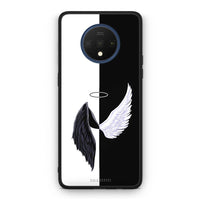Thumbnail for OnePlus 7T Angels Demons θήκη από τη Smartfits με σχέδιο στο πίσω μέρος και μαύρο περίβλημα | Smartphone case with colorful back and black bezels by Smartfits