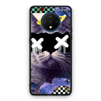 Thumbnail for OnePlus 7T Cat Collage θήκη από τη Smartfits με σχέδιο στο πίσω μέρος και μαύρο περίβλημα | Smartphone case with colorful back and black bezels by Smartfits