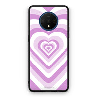Thumbnail for OnePlus 7T Lilac Hearts θήκη από τη Smartfits με σχέδιο στο πίσω μέρος και μαύρο περίβλημα | Smartphone case with colorful back and black bezels by Smartfits