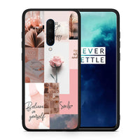 Thumbnail for Θήκη OnePlus 7T Pro Aesthetic Collage από τη Smartfits με σχέδιο στο πίσω μέρος και μαύρο περίβλημα | OnePlus 7T Pro Aesthetic Collage case with colorful back and black bezels