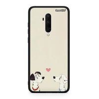 Thumbnail for OnePlus 7T Pro Dalmatians Love θήκη από τη Smartfits με σχέδιο στο πίσω μέρος και μαύρο περίβλημα | Smartphone case with colorful back and black bezels by Smartfits