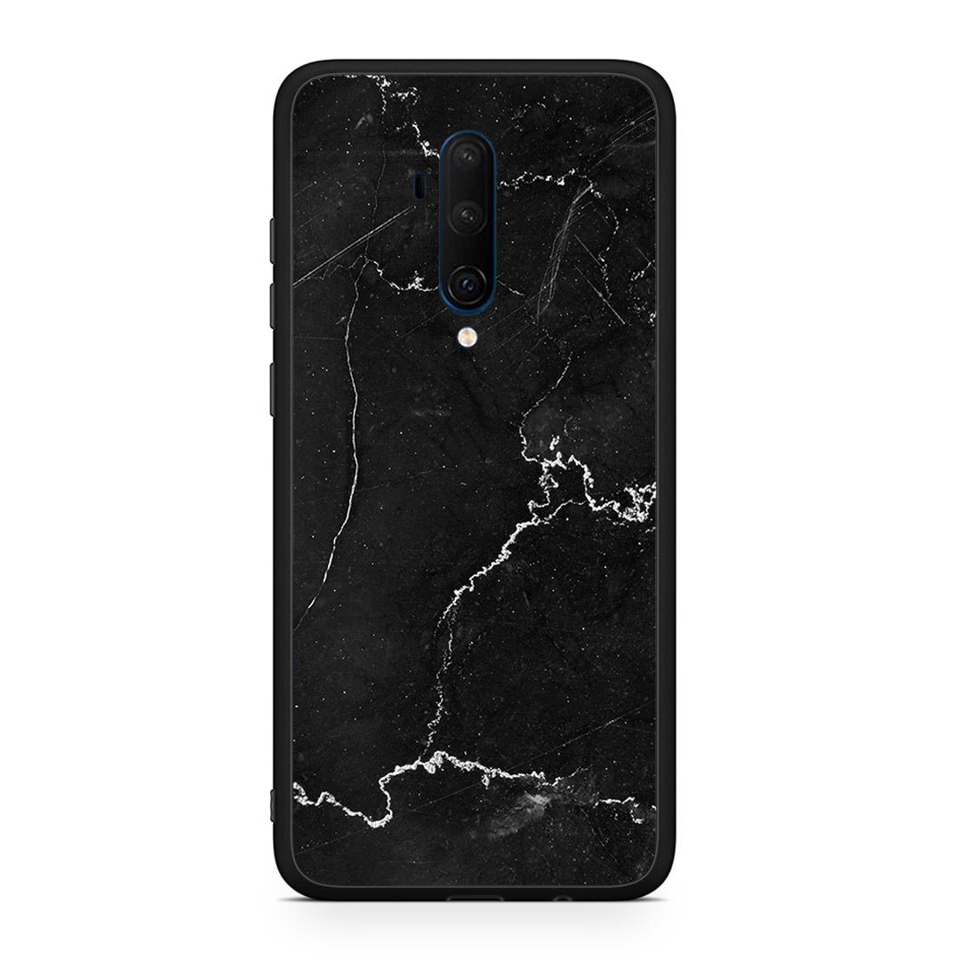 OnePlus 7T Pro Marble Black θήκη από τη Smartfits με σχέδιο στο πίσω μέρος και μαύρο περίβλημα | Smartphone case with colorful back and black bezels by Smartfits