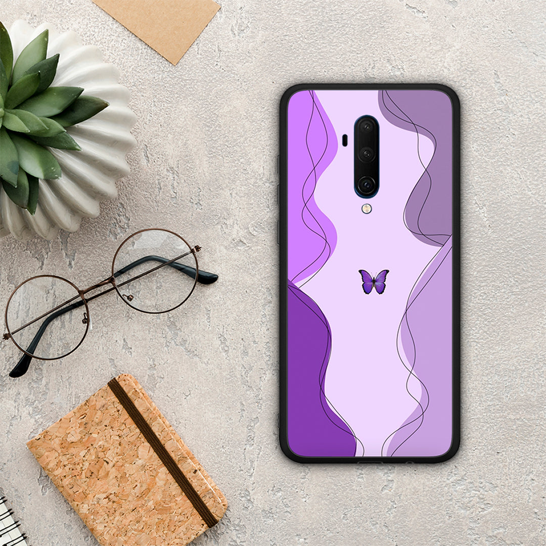 Purple Mariposa - OnePlus 7T Pro θήκη