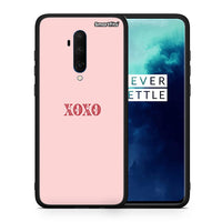 Thumbnail for Θήκη OnePlus 7T Pro XOXO Love από τη Smartfits με σχέδιο στο πίσω μέρος και μαύρο περίβλημα | OnePlus 7T Pro XOXO Love case with colorful back and black bezels