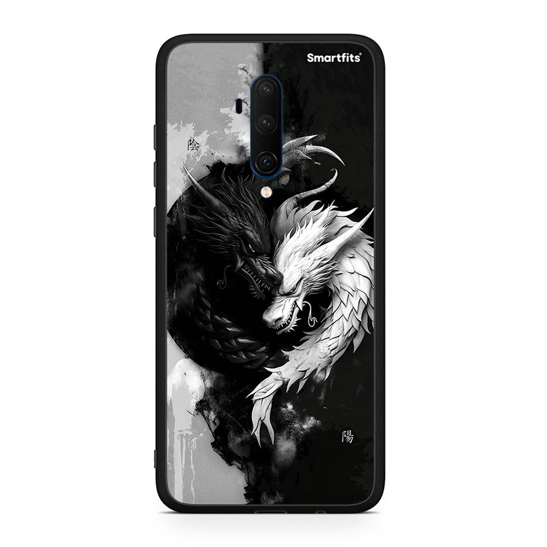 OnePlus 7T Pro Yin Yang Θήκη από τη Smartfits με σχέδιο στο πίσω μέρος και μαύρο περίβλημα | Smartphone case with colorful back and black bezels by Smartfits
