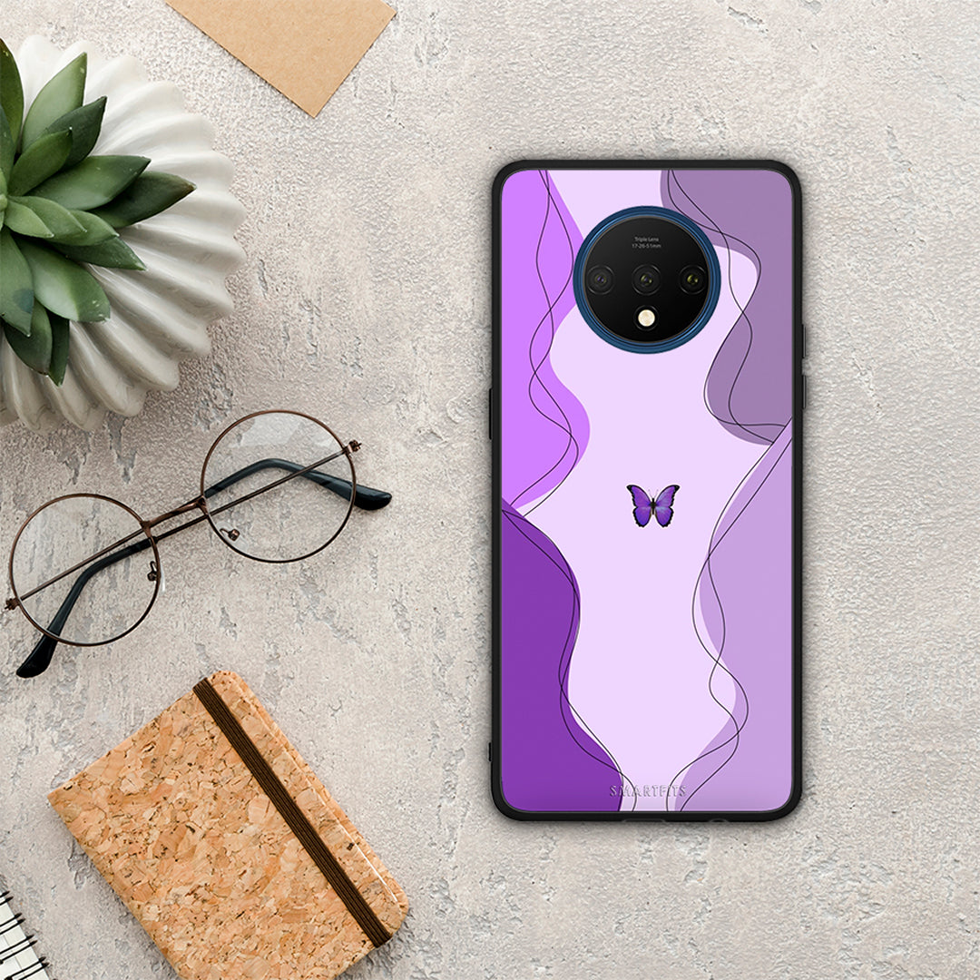 Purple Mariposa - OnePlus 7T θήκη