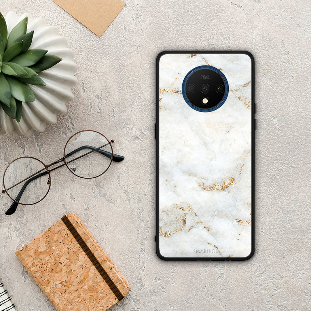 White Gold Marble - OnePlus 7T θήκη