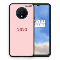Thumbnail for Θήκη OnePlus 7T XOXO Love από τη Smartfits με σχέδιο στο πίσω μέρος και μαύρο περίβλημα | OnePlus 7T XOXO Love case with colorful back and black bezels
