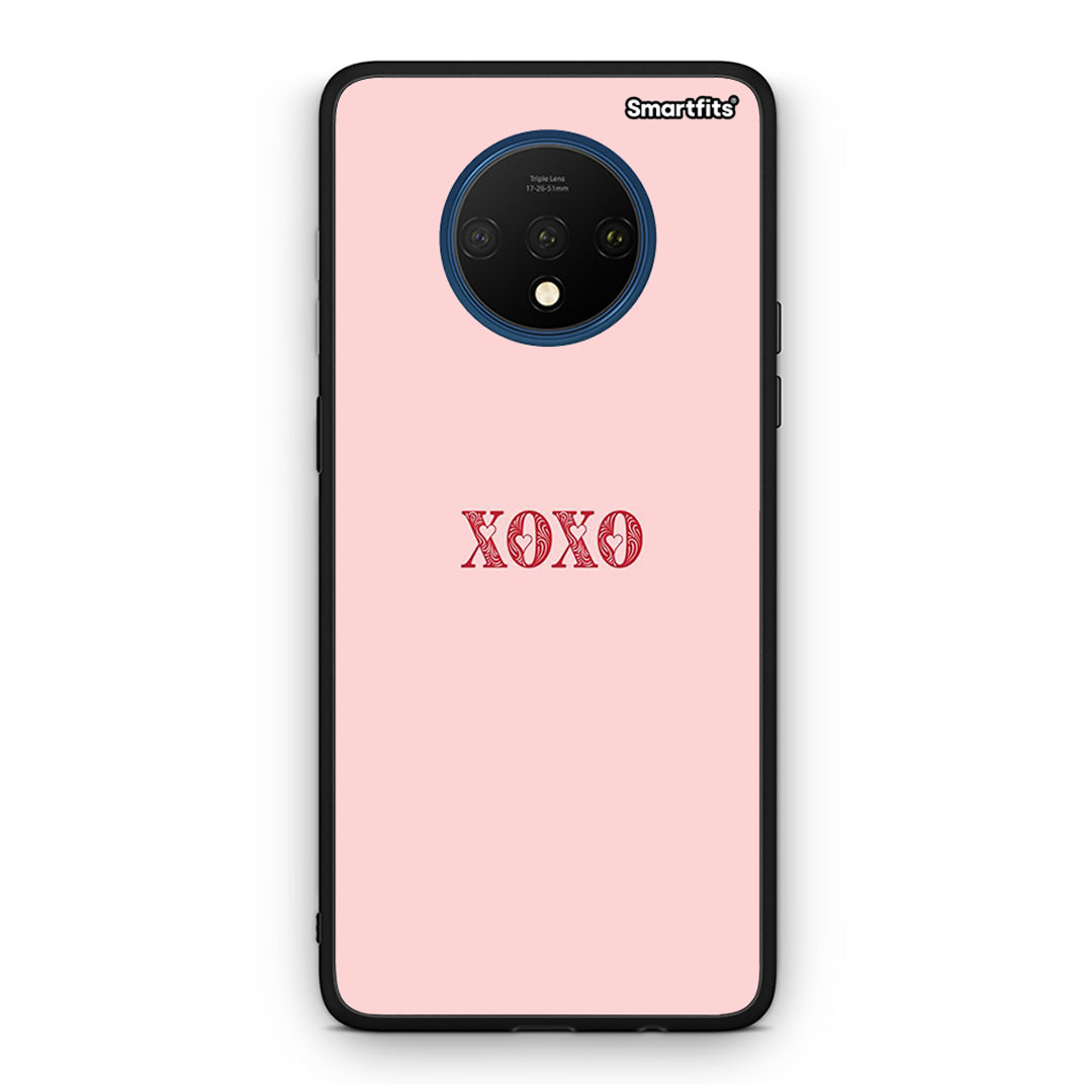 OnePlus 7T XOXO Love θήκη από τη Smartfits με σχέδιο στο πίσω μέρος και μαύρο περίβλημα | Smartphone case with colorful back and black bezels by Smartfits