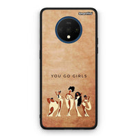 Thumbnail for OnePlus 7T You Go Girl θήκη από τη Smartfits με σχέδιο στο πίσω μέρος και μαύρο περίβλημα | Smartphone case with colorful back and black bezels by Smartfits