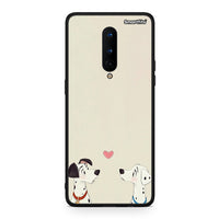 Thumbnail for OnePlus 8 Dalmatians Love θήκη από τη Smartfits με σχέδιο στο πίσω μέρος και μαύρο περίβλημα | Smartphone case with colorful back and black bezels by Smartfits