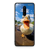 Thumbnail for OnePlus 8 Duck Face θήκη από τη Smartfits με σχέδιο στο πίσω μέρος και μαύρο περίβλημα | Smartphone case with colorful back and black bezels by Smartfits