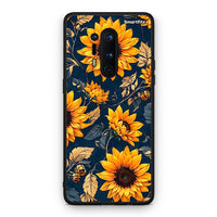 Thumbnail for OnePlus 8 Pro Autumn Sunflowers Θήκη από τη Smartfits με σχέδιο στο πίσω μέρος και μαύρο περίβλημα | Smartphone case with colorful back and black bezels by Smartfits