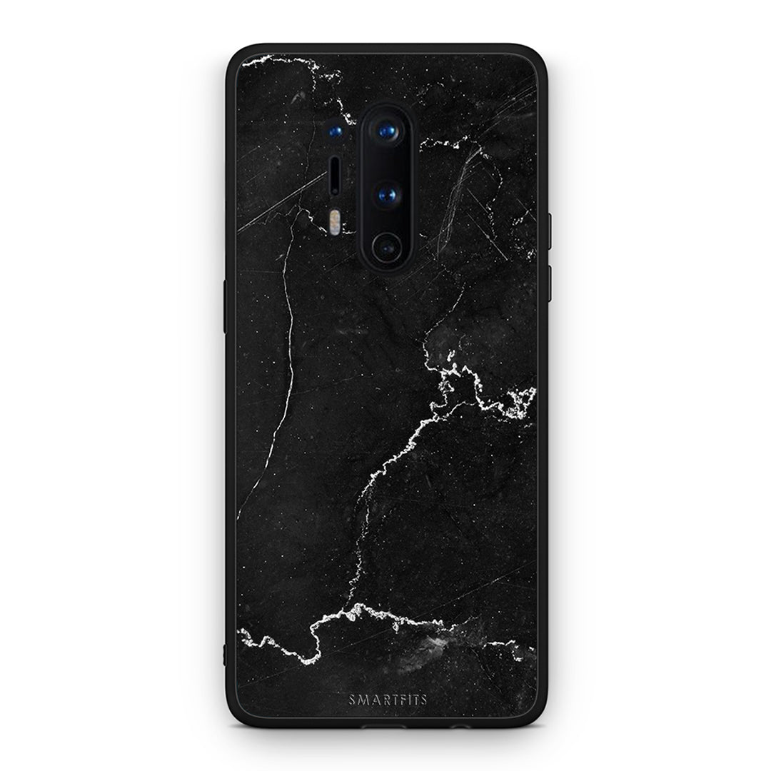 OnePlus 8 Pro Marble Black θήκη από τη Smartfits με σχέδιο στο πίσω μέρος και μαύρο περίβλημα | Smartphone case with colorful back and black bezels by Smartfits