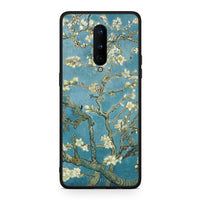 Thumbnail for OnePlus 8 White Blossoms θήκη από τη Smartfits με σχέδιο στο πίσω μέρος και μαύρο περίβλημα | Smartphone case with colorful back and black bezels by Smartfits